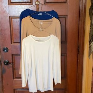 Three Jones New York Sport light-weight tops